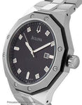 Bulova Mens 8 Diamond Black Dial Marine Star - Date - Stainless Steel - Bracelet - 98D103A_794099bb-bd8c-487e-a676-a368c228124e