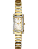 Bulova Ladies Crystal Dress Watch - Gold-Tone Case - Mother of Pearl - 98L204