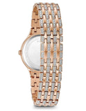 Bulova Womens Swarovski Crystal Watch - Rose Gold-Tone - Bracelet - Pave Dial - 98L235B