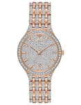 Bulova Womens Swarovski Crystal Watch - Rose Gold-Tone - Bracelet - Pave Dial - 98L235