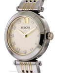 Bulova Womens Diamond Dress Watch - Mother of Pearl - Two-Tone Bracelet - 98P154A_1cfd78da-b389-4377-8c9a-1fe474b200fd