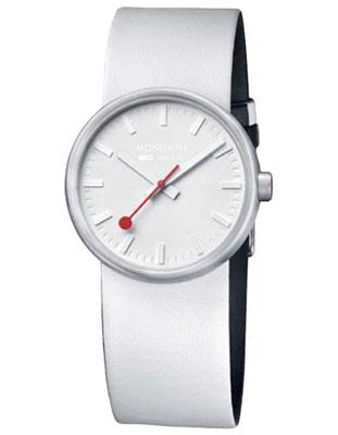 Mondaine Evo Bold - White Dial - Stainless Steel Case - Genuine Leather Strap - A658.30306.16SBA