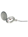 Mondaine Savonnette Pocket Watch - White Dial - Brushed Stainless Steel - 51mm - A660.30349.16SBBA