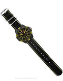 ArmourLite Caliber Series - Yellow Accents - Nylon Strap - Tritium - Date - 200m - AL604B_05efd6f1-16e0-4794-894f-a65658c3ed60