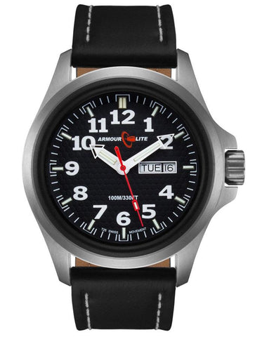 ArmourLite Officer Field Series - Black Dial - Stainless Steel Case - Strap - AL801