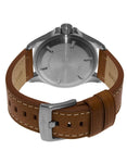 ArmourLite Officer Field Series - Beige Dial - Brown Leather Strap - SS Case - AL805B