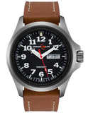 ArmourLite Mens Officer Series Watch - Brown Leather - Black Dial - Day/Date - AL821