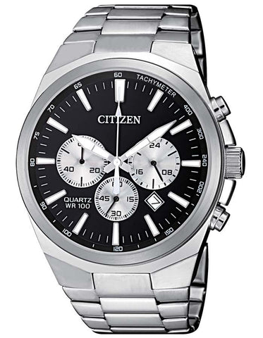 Citizen Quartz Mens Watch - Stainless Steel - Chronograph - Black Dial -Bracelet - AN8170-59E_f94fb6ce-e0aa-4adb-99dd-ef94a47d116b