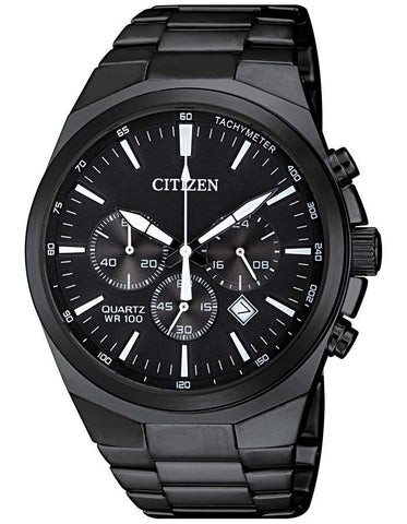 Citizen Quartz Mens Watch - Black Metal - Chronograph - Black Dial -Bracelet - AN8175-55E_5ddcb89a-f43d-4581-a69f-70911aa196df