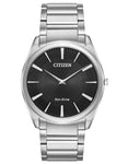 Citizen Mens Stilleto Eco-Drive Watch - Black Dial - Stainless Steel - Bracelet - AR3070-55E_6a65c2cb-52ad-4073-913f-8bc07c3beca5