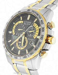 Citizen Mens Perpetual Chrono AT  - Two-Tone - Black Dial - 5 Time Zones - AT4004-52EA