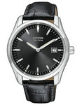 Citizen Mens Eco-Drive - Black Dial - Black Leather Strap - Stainless - Date - AU1040-08E_eefe288d-a4f4-4061-a165-7b9c08caed9a