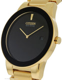 Citizen Eco-Drive Axiom Mens Dress Watch - Black Dial - Gold-Tone Ion Plating - AU1062-56EA_2e6f30c0-ba77-458b-999d-48830fa074bb