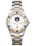 Auburn University All-Pro Mens Watch - Gold and Silver Tone - Bracelet - AU153