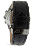 Citizen Eco-Drive Calibre 2100 Mens Chronograph - Black Leather Strap - 100m - AV0060-00AC