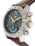 Citizen Signature Mens Moon Phase Flyback Chronograph - Two-Tone - Crocodile - AV3006-09EA