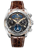 Citizen Signature Mens Moon Phase Flyback Chronograph - Two-Tone - Crocodile - AV3006-09E