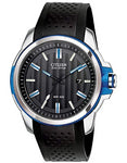 Citizen DRIVE Mens AR2.0 Sport Watch - Black Dial - Blue Chroma Finish - Strap - AW1151-04E