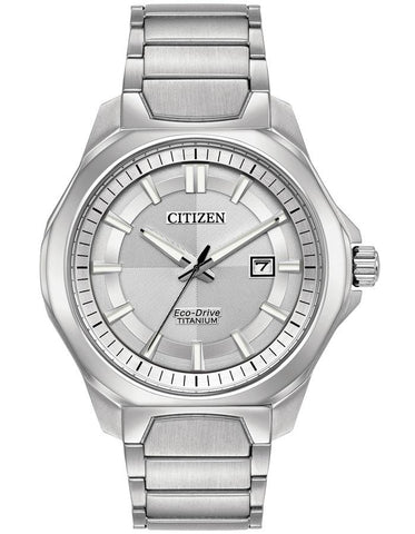 Citizen Eco-Drive Mens Titanium Watch - Silver-Tone Dial - Bracelet - Date - AW1540-88A_5bf96759-3a7e-48df-8ccd-37707dd5a7c3