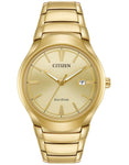 Citizen Eco-Drive Mens Dress Watch - Gold-Tone - Bracelet - Date - 50m - AW1552-54P_0597c1ae-a833-404b-9280-432e350a4c5b