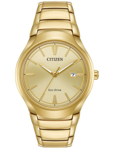 Citizen Eco-Drive Mens Dress Watch - Gold-Tone - Bracelet - Date - 50m - AW1552-54P_0597c1ae-a833-404b-9280-432e350a4c5b