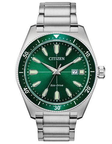 Citizen Eco-Drive Vintage Brycen Sport - Stainless Steel - Date - Bracelet - AW1598-70X