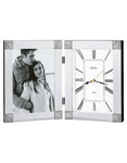 Bulova Ceremonial - Picture Frame Clock - Metal Case with Chrome Finish - B1254