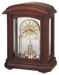 Nordale Mantel Clock by Bulova - Revolving Pendulum - Walnut Finish - B1848