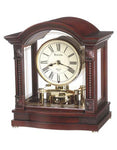 Bardwell Mantel Clock by Bulova - Rotating Pendulum - Wood and Glass Case - B1987