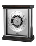 Bulova Wyndmere Executive World Time Clock - Ebony Veneer - Silver Accents - B2258