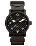 Lum-Tec Combat B41 Mens Watch - Black Metal - Carbon Fiber Dial - Nylon - 200M - B41