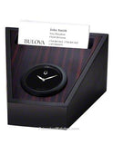 Bulova Executive Desk Clock  - Smart Phone Holder or Business Card Holder - B5004B