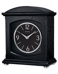 Bulova Glendale Chiming Mantel Clock - Wood Case with Ebony Finish - Dial Light - B6220