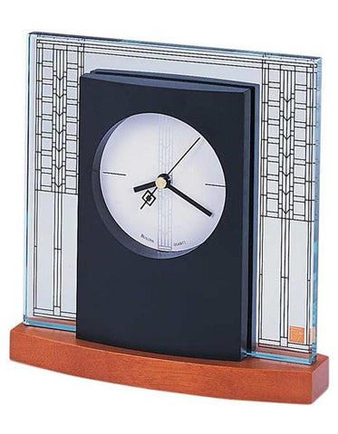 Glasner House Table Clock by Bulova - Frank Lloyd Wright Collection - B7750