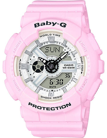 Casio Baby-G Beach Color Series - Analog/Digital - Pink&#44; White & Black - 200m - BA110BE-4A_e1b66a48-4190-4a52-b16d-4f3563b1c75e