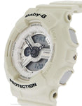 Casio Womens Baby-G Perforated Band - White Case & Strap - World Time - 100m - BA110PP-7AA