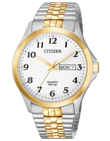 Citizen Quartz Mens Watch - Two-Tone - White Dial - Date - Expandable Band - BF5004-93A_07e0afd9-b9cc-4748-a0c9-eb7bc658bd93