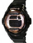 Casio Baby-G Whale Watch - Champagne Pink Face with Black Resin Strap - BG169G-1A