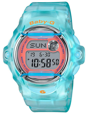 Casio Baby-G &quot;Neo Retro&quot; Series - Translucent Turquoise -Digital -200M - BG169R-2C