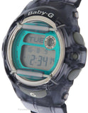 Casio Baby G Whale Watch - Transparent Grey Case & Strap - Turquoise Dial - 200m - BG169R-8BA