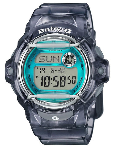 Casio Baby G Whale Watch - Transparent Grey Case & Strap - Turquoise Dial - 200m - BG169R-8B_8d484995-c386-4f36-9546-be11dca4d9d5