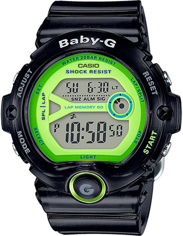 Casio Baby-G Runners Jelly Watch - Black & Green - Digital - Lap Time - 200m - BG6903-1B_22676d75-ebfc-45ab-a8be-689938717d5f