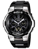 Casio Ladies Chaton-Style Baby-G - Black Band w/ Black Dial - Analog-Digital - BGA110-1B2_0c2be87d-374c-492d-8437-712632ed964e