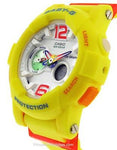 Casio Ladies Baby-G - Analog / Digital - Tide Graph Feature - Yellow Resin Strap - BGA180-9BA