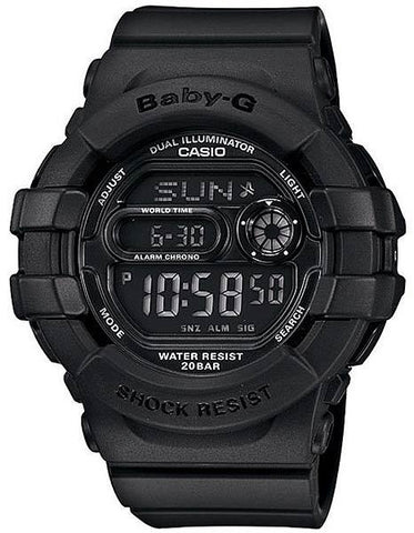 Casio Ladies All-Black Baby-G - Flash Alert and 3D Protection - 200 Meter WR - BGD140-1A_eaebe5a1-c492-4091-85cb-1f7b45e116d6