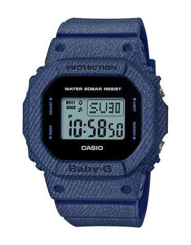 Casio Ladies Baby-G Limited Edition Denim'd -World Time - Digital - BGD560DE-2