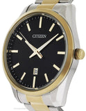 Citizen Quartz Mens Watch - Black Dial - Two-Tone - Bracelet - Date - 30m - BI1034-52EA_a1a77f1b-d3a4-4db8-b177-9702589018d7