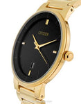 Citizen Quartz Mens Watch - Black Dial - Gold Tone Steel Case & Bracelet - Date - BI5012-53EA_af39afa9-0d06-4a50-9fc5-bd4da752b0cd