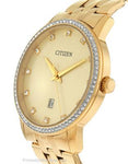 Citizen Quartz Mens Swarovski Crystal Dress- Gold Tone - Gold Dial - BI5032-56PA_27b5459b-9022-4929-9b35-2ec9b469db08