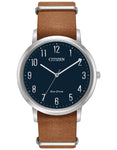 Citizen Mens Chandler Eco-Drive Watch -  Navy Blue Dial - Leather Strap - 50m - BJ6500-12L_46ba7f36-2962-43e3-95fb-84adc394615b